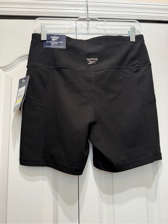 Reebok Pants - Reebok Women’s High-Rise Black Bike Shorts with Side Pockets BNWT- Large